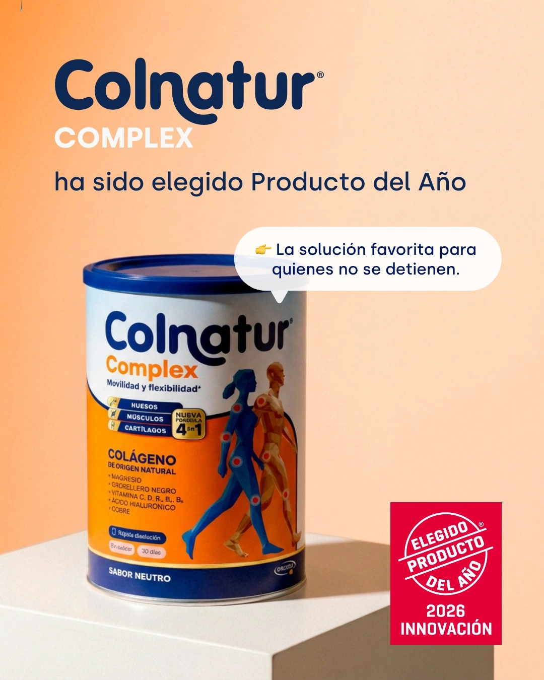 Colnatur COMPLEX Neutro, elegido Producto del Año 2026