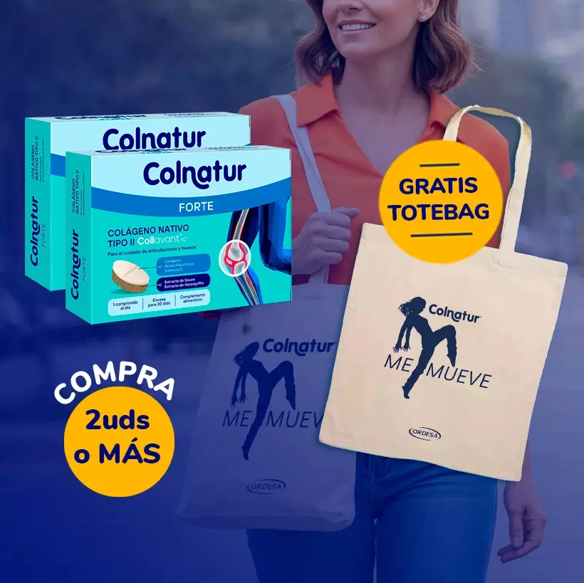 Por la compra de 2 o más productos Colnatur, llévate la bolsa de tela de la marca
